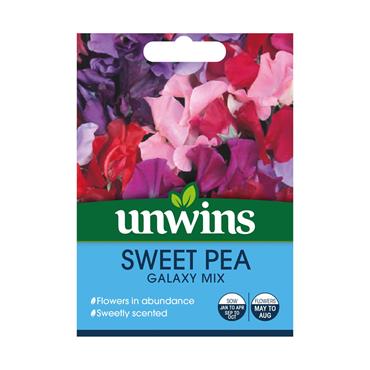 Unwins Sweet Pea Galaxy Mixed Seeds