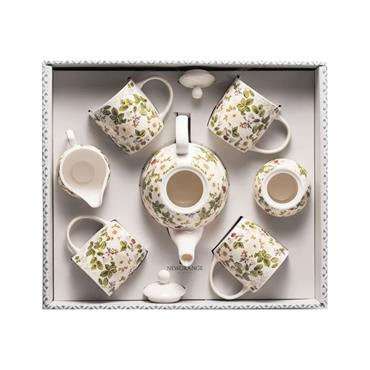 Newgrange Floral Rose Tea Set 7 Piece