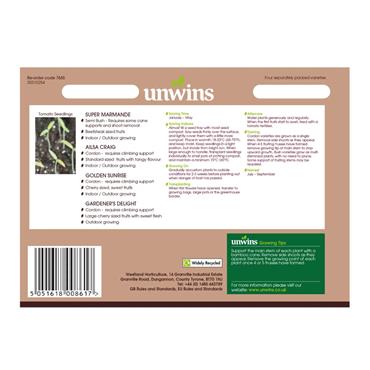 Unwins Tomato Classic Collection Pack Seeds