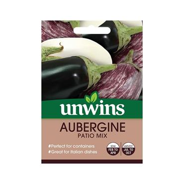 Unwins Aubergine Patio Mix Seeds
