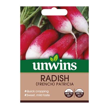Unwins Raddish French Patricia Seeds