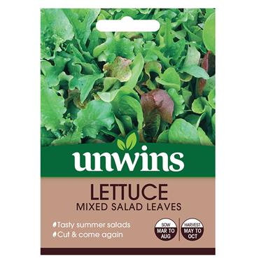 Unwins Lettuce Leaves Mixed Salad Leaves Seeds