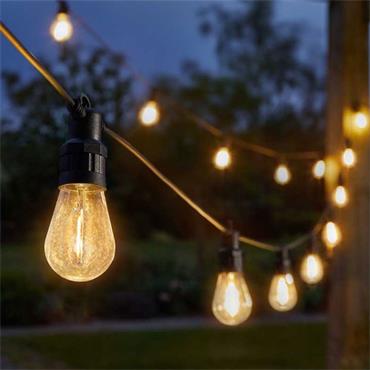 Vintage Festoon Lights Warm White 20s 9.5M