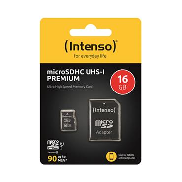 Intenso 16gb Microsd Card Uhs-i Premium
