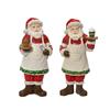 Kaemingk Cooking Santa Standing 2 Assorted Red 5.5cmx7cmx14.5cm
