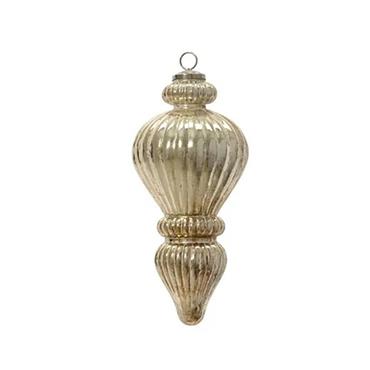 Kaemingk Traditional Ornament Antique White/champagne Gold D.17cmx41cm