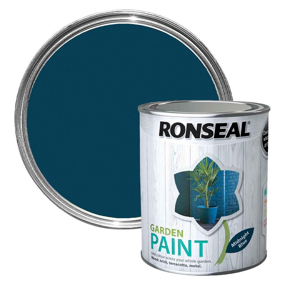 Ronseal Garden Paint Midnight Blue 750ml Stakelums Home & Hardware