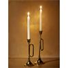 Kaemingk Trumpet Candleholder Aluminium Gold 10cmx10cmx27cm