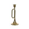Kaemingk Trumpet Candleholder Aluminium Gold 10cmx10cmx27cm