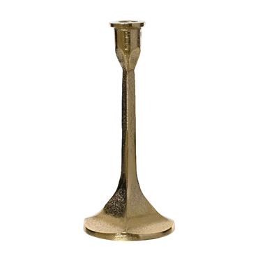 Candle Holder Aluminium Gold 32cm