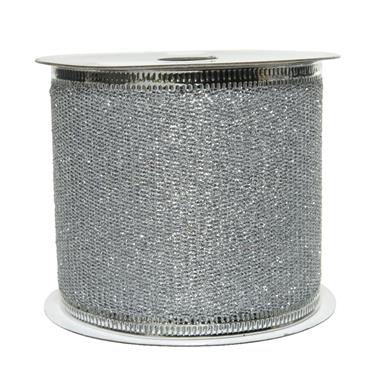 Ribbon Silver Glitter
