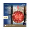 Kaemingk Red Micro Led Ball Warm White Led 19cm