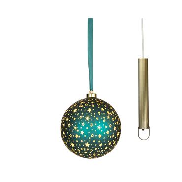 Kaemingk Green Micro Led Ball Warm White Led 19cm