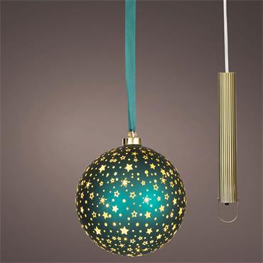 Kaemingk Green Micro Led Ball Warm White Led 19cm