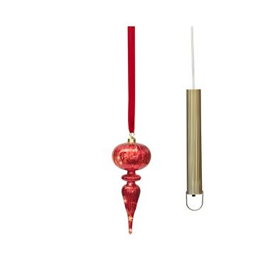 Kaemingk Red Micro Led Ornament D.10.5cmx27cm