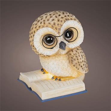 Kaemingk Owl Decoration 18cmx21.5cmx24.5cm