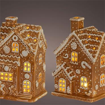 Kaemingk Gingerbread House Led 12cmx10cmx18cm