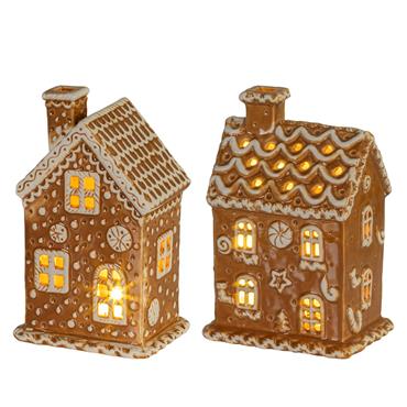 Kaemingk Gingerbread House Led 10cmx7.5cmx15cm