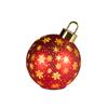 Kaemingk Led Rotating Bauble Red/ White Large 18cmx23cm