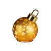 Kaemingk Led Rotating Bauble Gold/warm White Small 14cmx18cm