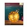 Kaemingk Led Rotating Bauble Gold/warm White Large 18cmx23cm