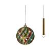 Kaemingk Green And Red Micro Led Ball D.14cm