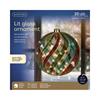 Kaemingk Green And Red Micro Led Ball D.19cm