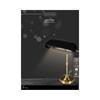 Kaemingk Chargeable Bank Lamp Black/gold 15.5cmx26cmx37cm