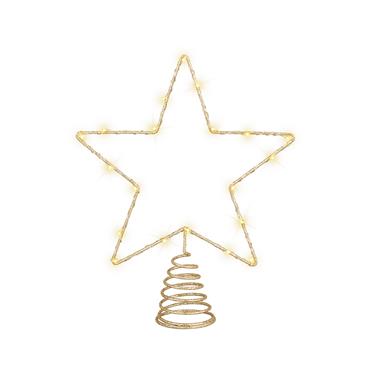 Kaemingk Micro Led Treetopper Metal Star 5cmx22cmx27cm