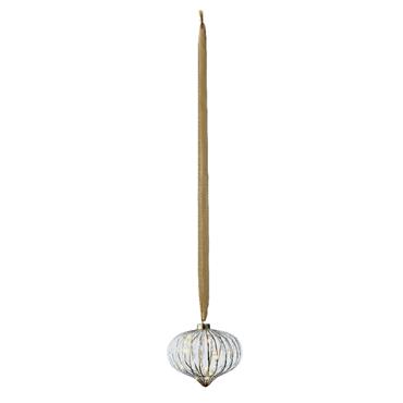 Micro Led Onion Shape White Battery Warm White 20cm