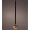 Micro Led Light Ball Decoration Brown Battery Warm White 14cm