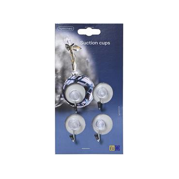 Kaemingk Suction Hooks Plastic White 0.4cmx3.5cmx1.8cm