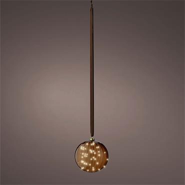 Kaemingk Brown Micro Led Ball D.19cm