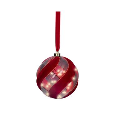 Kaemingk Red Micro Led Ball D.19cm