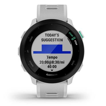 Garmin Forerunner 55 Smartwatch White Stone