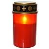 Led Grave Candle Flame Effect Battery Red/flame