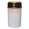 Led Grave Candle Flame Effect Battery White/flame