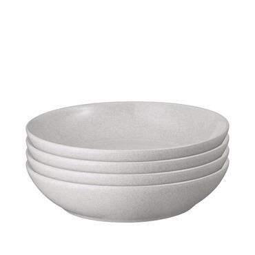 Denby Dove Grey Set Of 4 Pasta Bowls