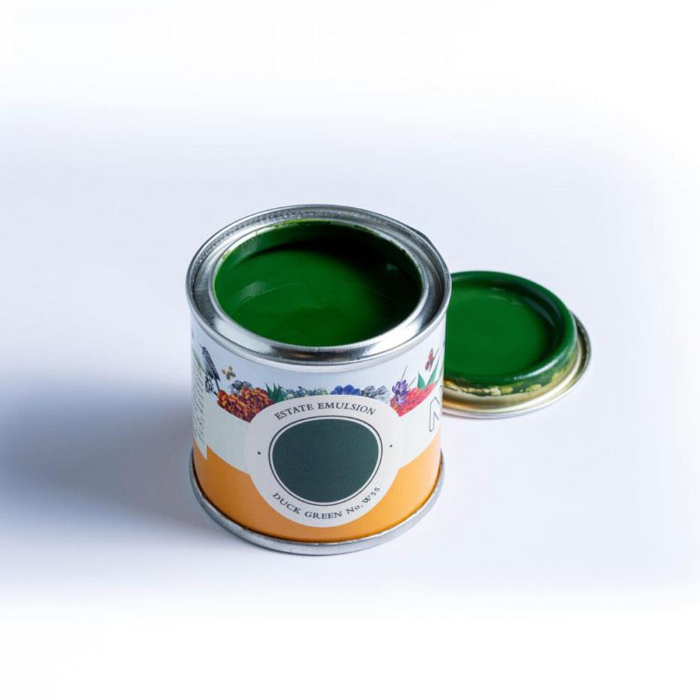 Farrow & Ball 100ml Duck Green Sample Pot No.W55 Stakelums Home & Hardware Tipperary Ireland