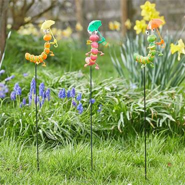 Smart Garden Brolly Bugs Loony Stakes Assorted