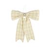 Kaemingk Bow Polyester Stone Cream 4cmx33cmx40cm