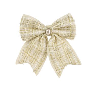 Kaemingk Bow Polyester Stone Cream 3cmx18cmx21cm
