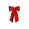 Kaemingk Long Tail Velvet Christmas Red Bow 13cmx80cmx115cm