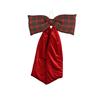 Kaemingk Velvet Christmas Red/tartan Bow 9cmx48cmx80cm