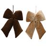 Kaemingk Bow Velvet 2 Assorted 3cmx35cmx40cm