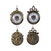 Kaemingk Clock Decoration Brass 11.5cmx2.2cmx13cm