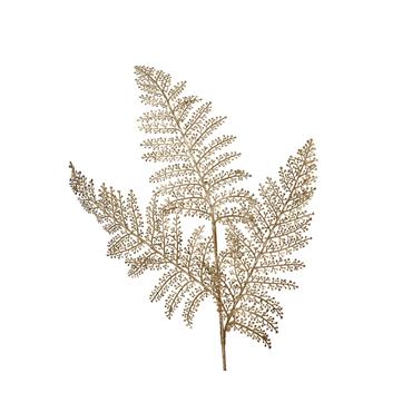 Kaemingk Spray Fern On Stem Gold 30cmx2cmx80cm