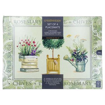 Creative Tops Topiary Premium Placemat Set Of 4