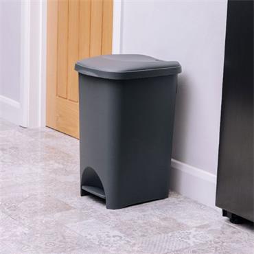 Addis Pedal Bin Metallic Grey 40 Litre