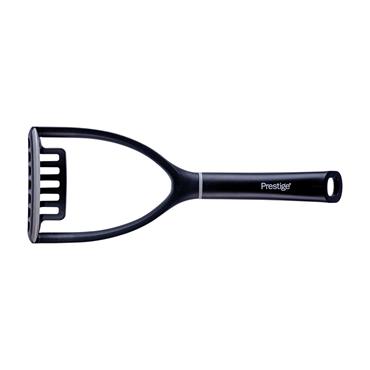 Prestige 2 In 1 Potato Masher With Side Scraper Black